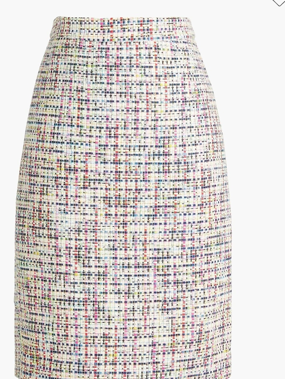 J. Crew Rainbow Tweed Pencil Skirt